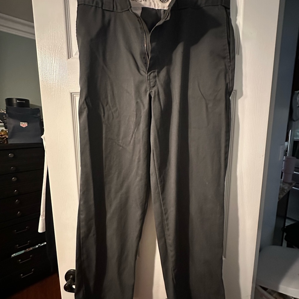 Mens 874 Dickies - Charcoal Grey - 38x32 Men's Gray Pants